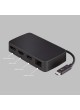 Thunderbolt 3 Mini Dock With Built-In Thunderbolt Cable Dual 4K HDMI DP RJ45